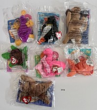 Ty Teenie Beanie Babies Lot of 7 - Rare McDonald's Happy Meals Toys NEW SEALED