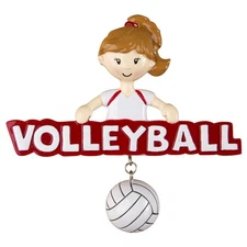 Volleyball Girl Personalized Christmas Tree Ornament