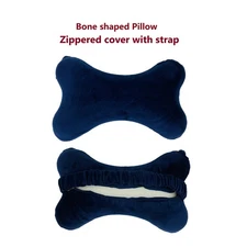 Bone Pillow Neck Head Rest Memory Foam Travel Trip Posture Support Navy