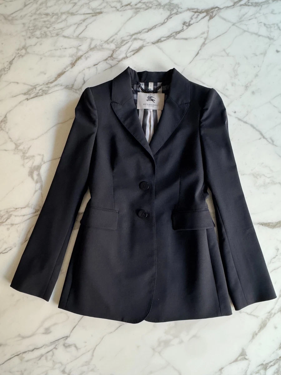 Traje bootleg negro Burberry 2010 vintage Reino Unido talla 6/EE. UU. talla 4 cinturón inc