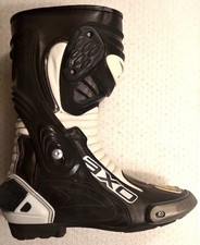 STIVALE MOTO SPORTIVO AXO CON PROTEZIONI PELLE COLORE BIANCO TAGLIA 42