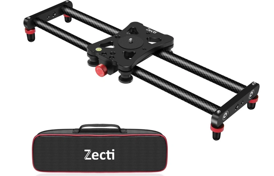 Zecti Camera Slider 16 "/40 cm Adjustable Carbon Fiber Camera Dolly Track Slider - Image 2 of 4