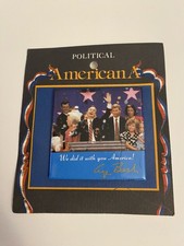 We Did It With You America! George H.W. Bush Pin Back Button P150