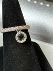Vintage Sterling 925 Judith Ripka Aquamarine Charm Ring (CJ-A1-1-16)