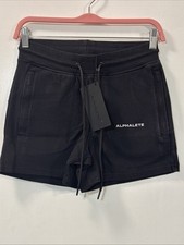 Alphalete Women's Essential Core Athletic Shorts Black Size S NWT