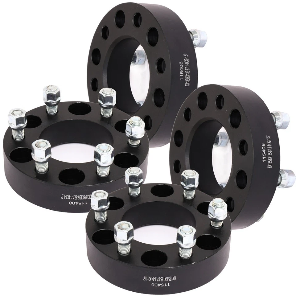 4x 1.5" 6x135 Wheel Spacers 14x2 For 2003-2014 Ford Expedition Lincoln Navigator - Image 3 of 4