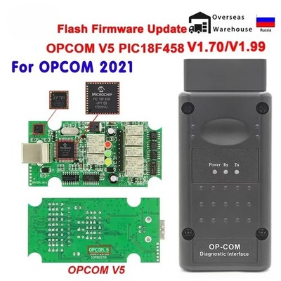 V5 For Opel 2021 OP COM 1.70 flash firmware update Car Diagnostic Cable OP-COM