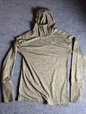 Nike Dri-Fit Women  s Heathered Green Lightweight Hoodie - Size XS