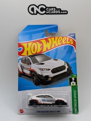 2022 Hot Wheels Green Speed 1/5 Ford Mustang Mach-E 1400 White 73/250
