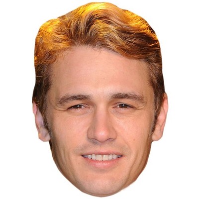 James Franco Celebrity Mask, Flat Card Face, Fancy Dress Mask