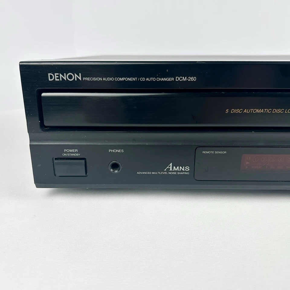 Denon DCM-260 5-Disc CD Player Works Read Discs But Makes Noise - Image 2 of 4
