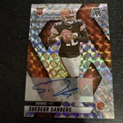 2025 Panini Mosaic Shedeur Sanders Auto Silver Prizm Browns #302 RC