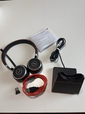 Jabra Evolve 65 Wireless Headset HSC018W Charging Station DIV010 Adpater END060W