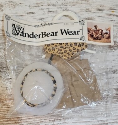 Vintage VanderBear Wear, Safari girls outfit, New in packaging 