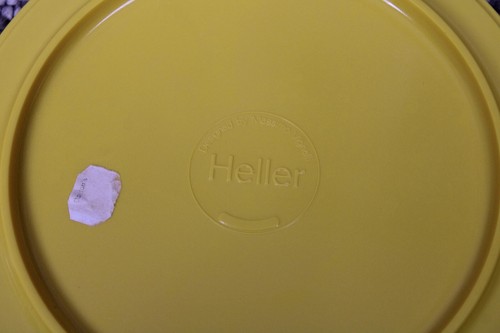 1960s-70s Heller Massimo Vignelli Yellow Kitchenware Set (Plates/Bowls/Cups) - Bild 10 von 22