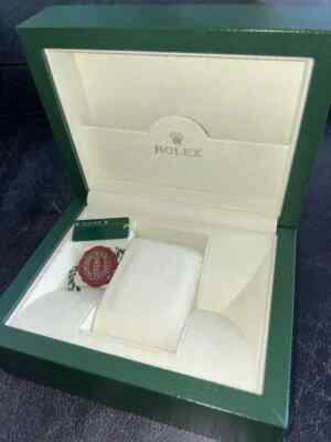 ROLEX DATEJUST II 2012 SMALL WATCH BOX W/ USA MANUAL AND HANG TAGS MH076