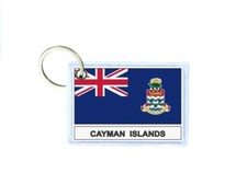 Keychain Double-Sided Print Flag KY Caimans Islands