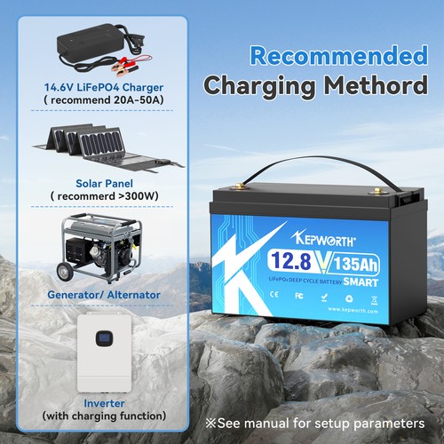 Batería de litio 100Ah 200Ah 300Ah 12V LiFePO4 BMS batería autocaravana 20000 ciclos - Imagen 37 de 122