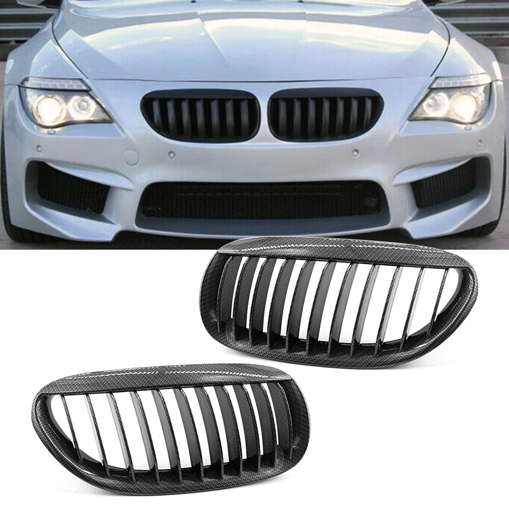 Front Chrome & Black Kidney Grille For 2002-2005 BMW E65 7-Series 745i/745Li | Direct Replacement 10 thumbnail image