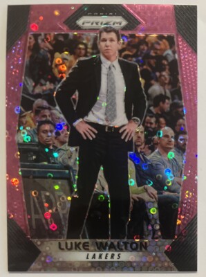 Luke Walton 2017-18 Panini Prizm Pink Disco Fast Break # D /50 #290 Lakers ESE