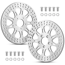 11.8" Harley Front Brake Rotors Bolts for Touring Bagger Road King Street Glide