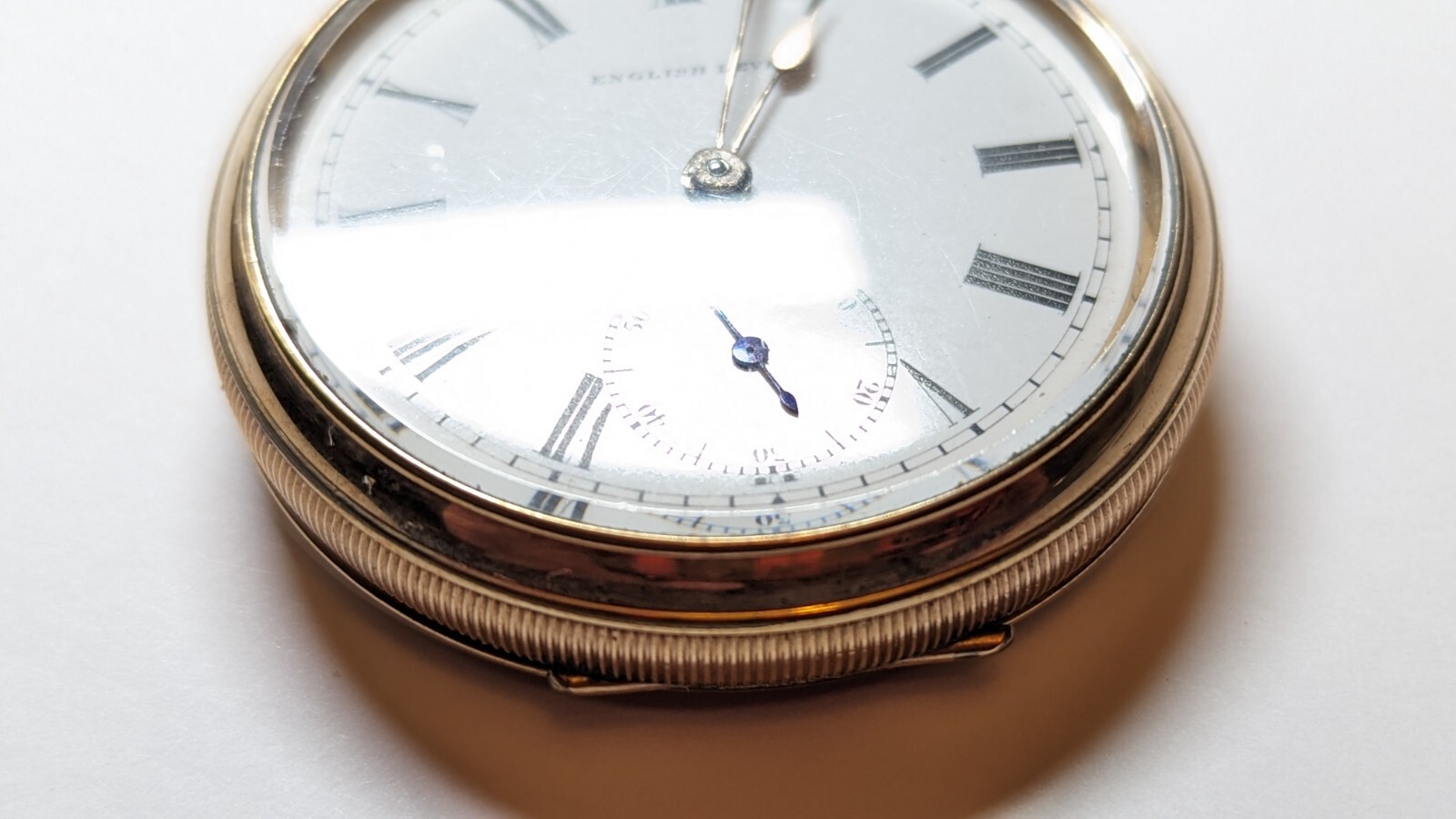 VINTAGE LANCASHIRE ENGLISH LEVER POCKET WATCH STAR 10 YEARS CASE PARTS