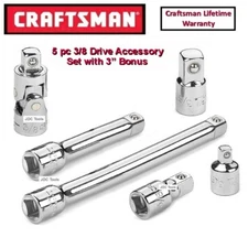 Craftsman 6 pc Accessory Set 3/8 drive w BONUS 3" Extension  5