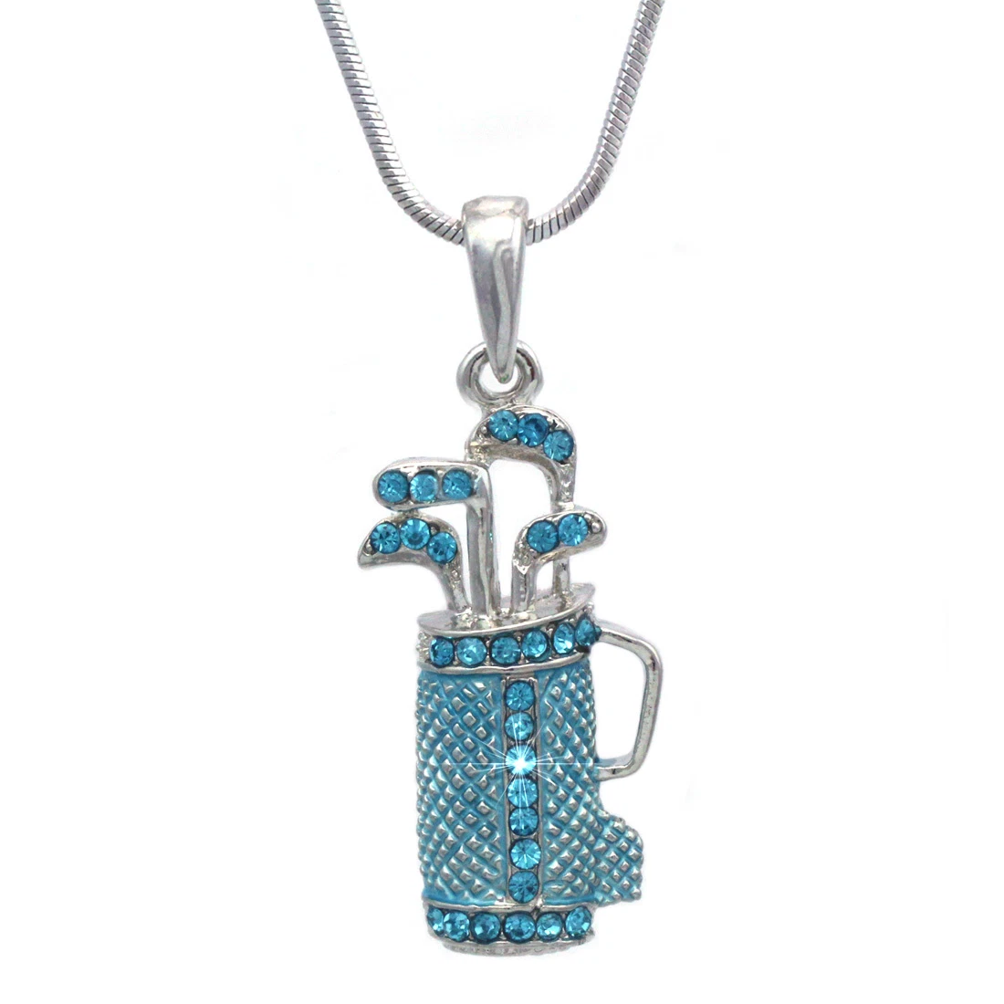 Aqua blue stone clearance necklace
