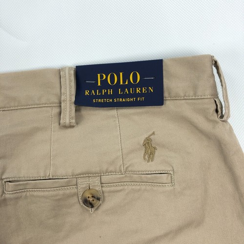 NEW Ralph Lauren Polo Chino Pants Men 38x32 Stretch Twill Khaki - Picture 6 of 14