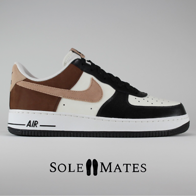 nike air force 1 beige and black