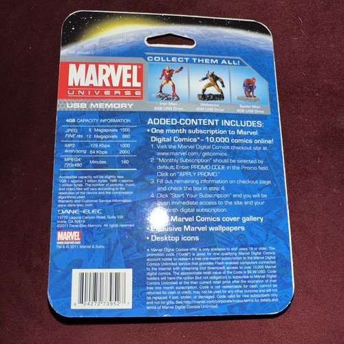 Marvel Universe Iron Man 4 Gb USB Memory Stick USB Laufwerk Neu - Bild 9 von 16