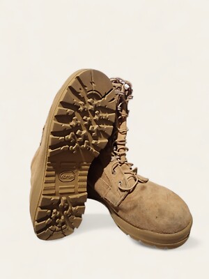 Vibram Mens 6 R W Boot Desert Tan Suede Leather Combat US  display picture 2