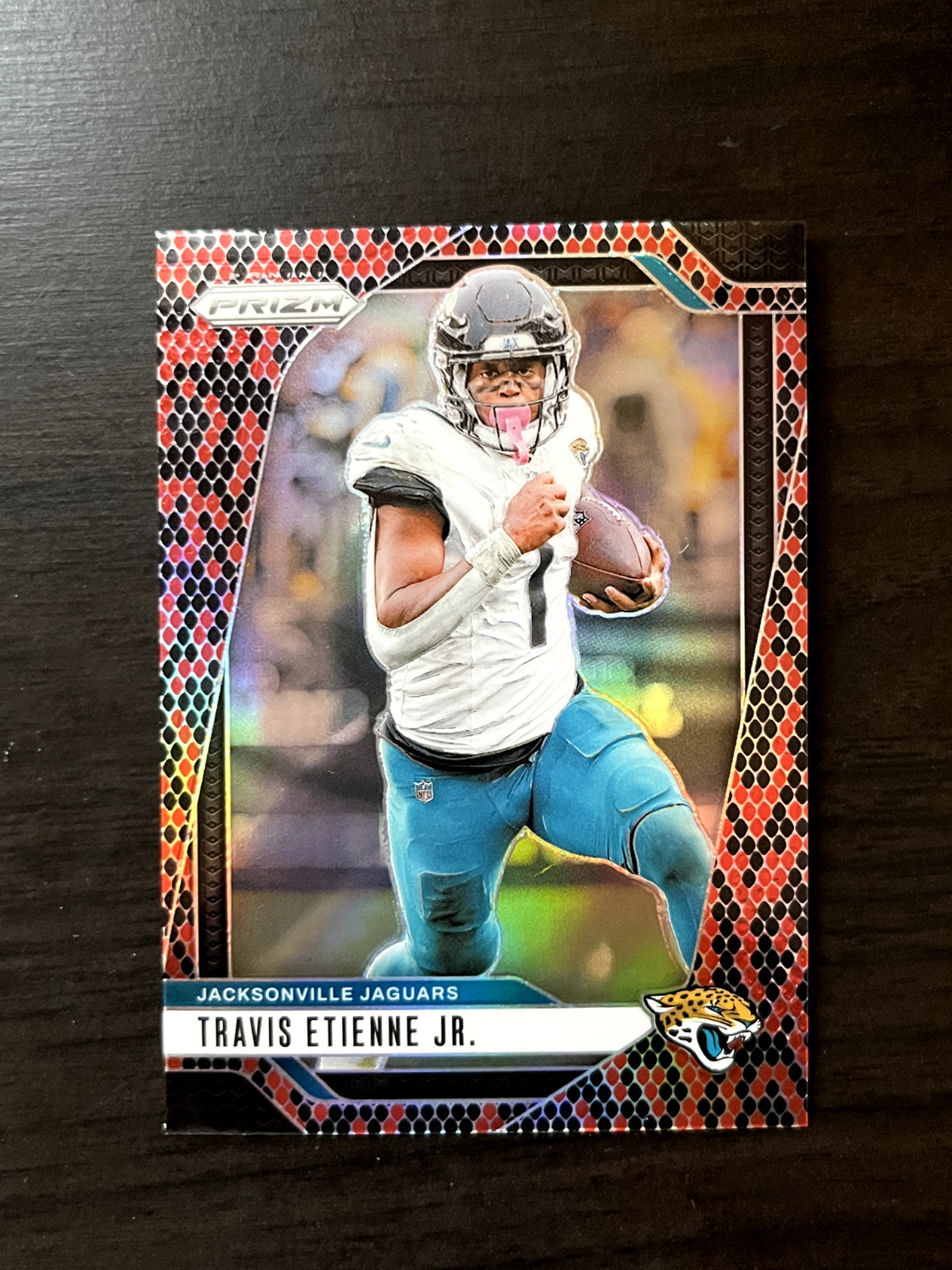 Travis Etienne Jr 2024 Prizm Snakeskin SSP Case Hit #130 Jacksonville Jaguars