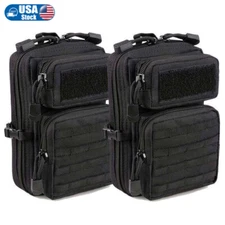 2-Pack Tactical MOLLE Pouches - Hunting Game Belt Bag for EDC Tools & Essentials