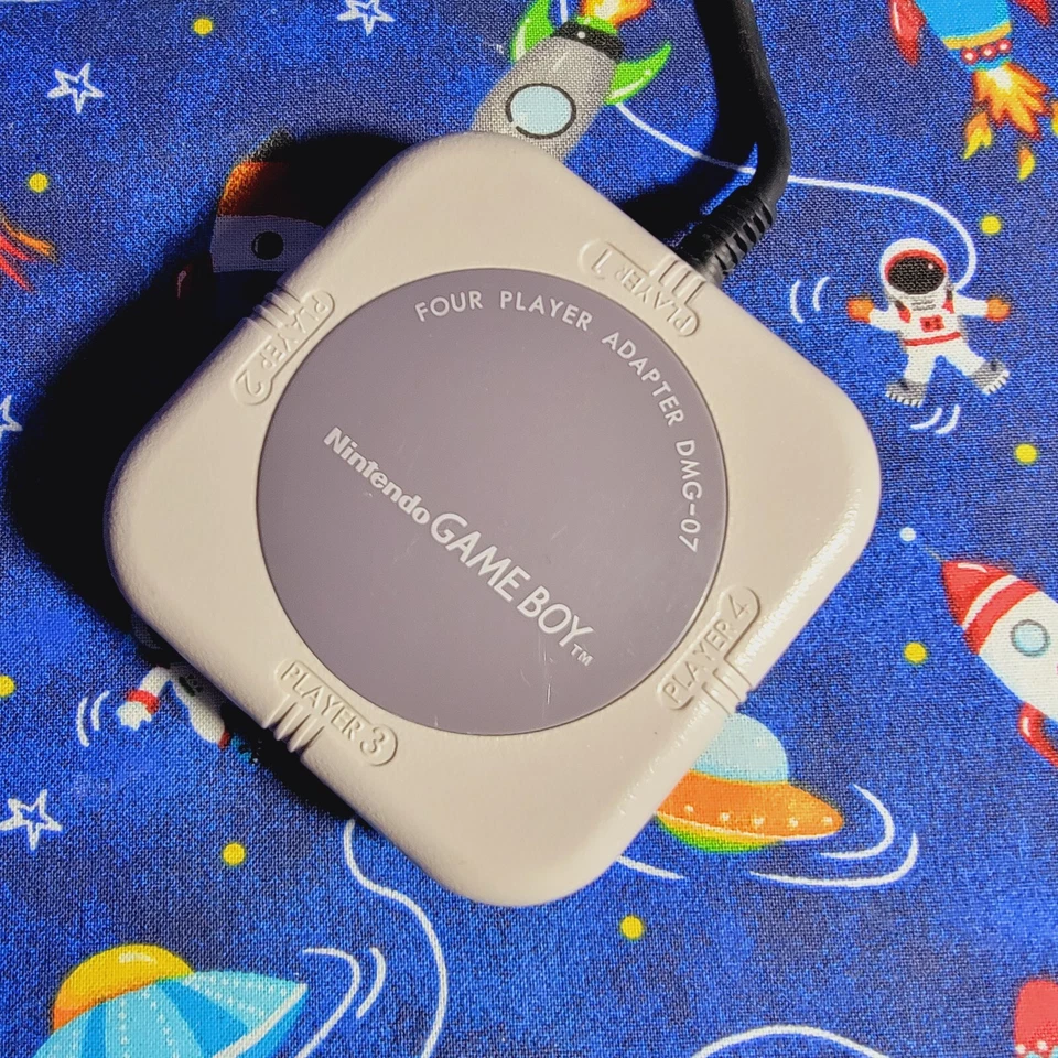 Nintendo Game Boy Original Four Player Adapter Link Cable DMG-07 Official OEM - Image 2 of 4