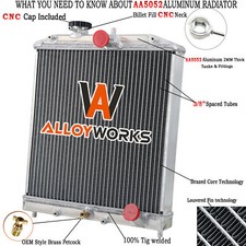 Aluminum 4 Row Radiator For 1992-2000 Honda Civic Eg Ekdel Solintegra B16 B18