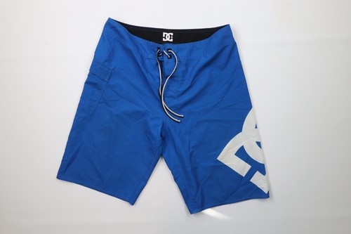Vintage DC Shoes Mens 32 Distressed Big Logo Skateboarding Board Shorts Blue - Picture 2 of 12
