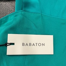 Babaton Midi Bodicon Dress Womens Size 4 Blue Split Back Zip Sleeveless