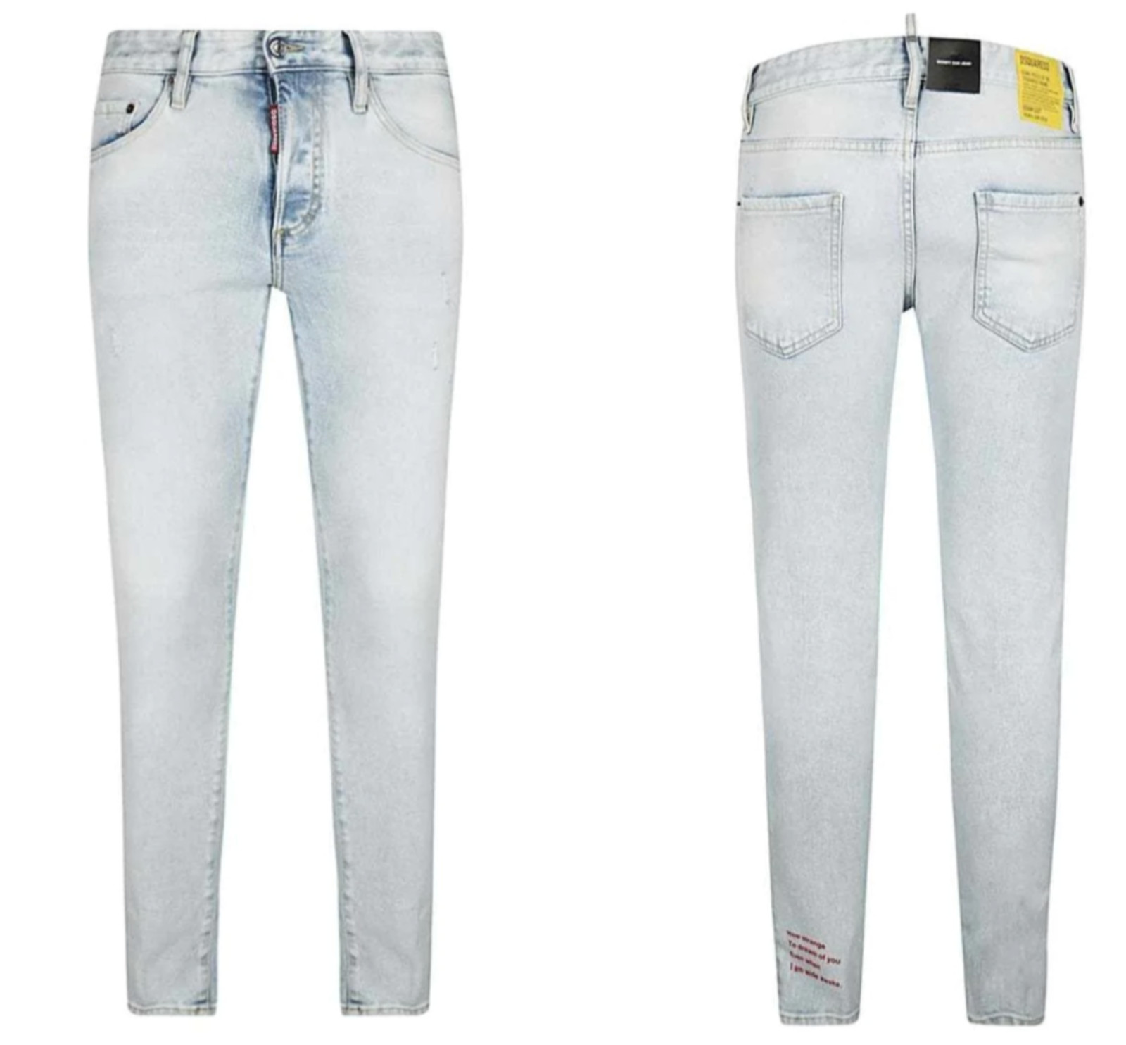 Dsquared2 Jeans Sexy Twist S71lb0752 Pants Denim Iconic Trousers Bnwt 54
