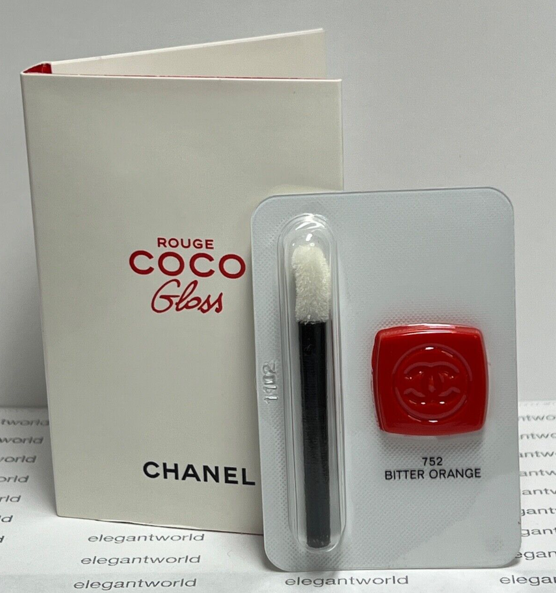 CHANEL Rouge Coco Gloss Moisturizing Glossimer 752 BITTER ORANGE