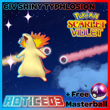 ✨Shiny Typhlosion 6IV✨ Pokemon Scarlet & Violet  🚀Fast🚀