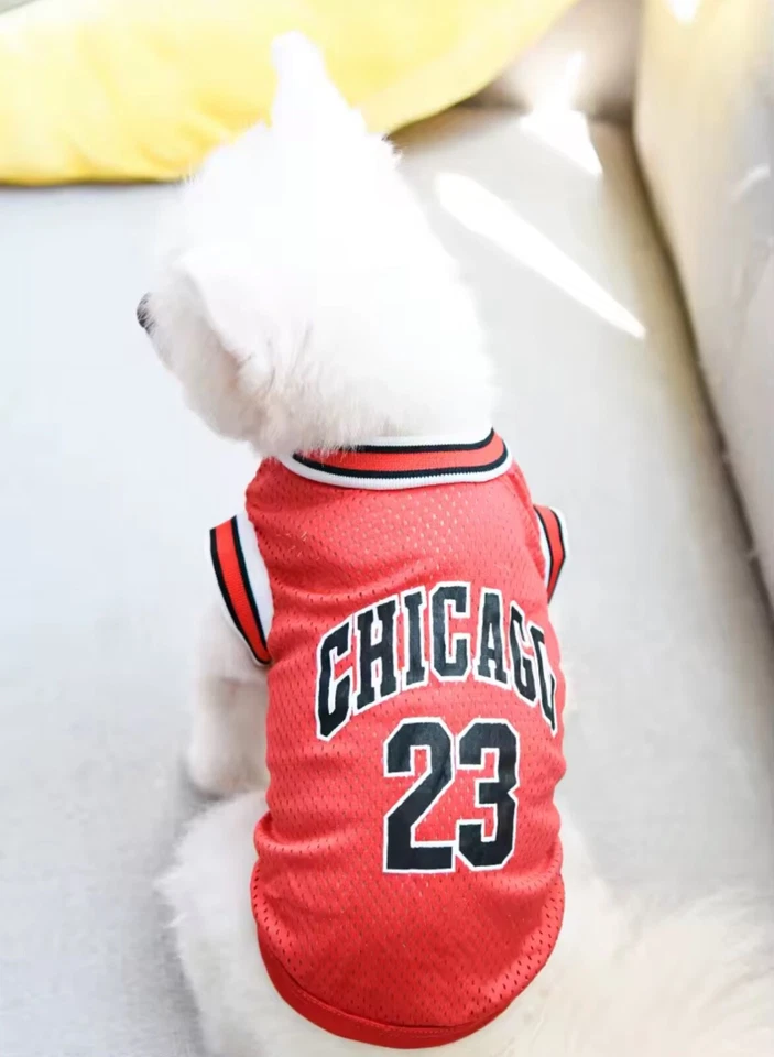 Dog Sport Summer Outfit Mesh Dog Jumper Pet Cat T-Shirt Breathable Jersey XS-5XL - Image 2 of 4