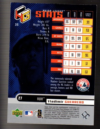 Vladimir Guerrero ⚾ Collection MLB AU CHOIX 1996 - 1999 EXPOSITIONS DE MONTRÉAL ⚾ SÉNATEUR - Photo 195 sur 203