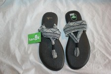Sanuk Women's Yoga Sling 2 1020239 tbgs size 8 Sandal Yoga Mat black pyramid