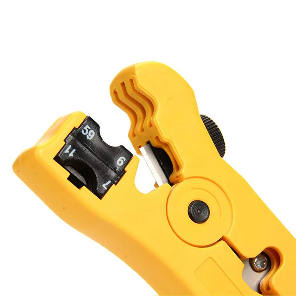 Rj45 Cable Stripper RJ45 cuting Crimper Pliers for UTP STP RG59 RG 6/7 RG11 RJ45 - Image 2 of 4