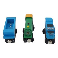 2016 Maison Joseph Battat Wooden Railway Engine Car Magnetic Trains Thomas Brio