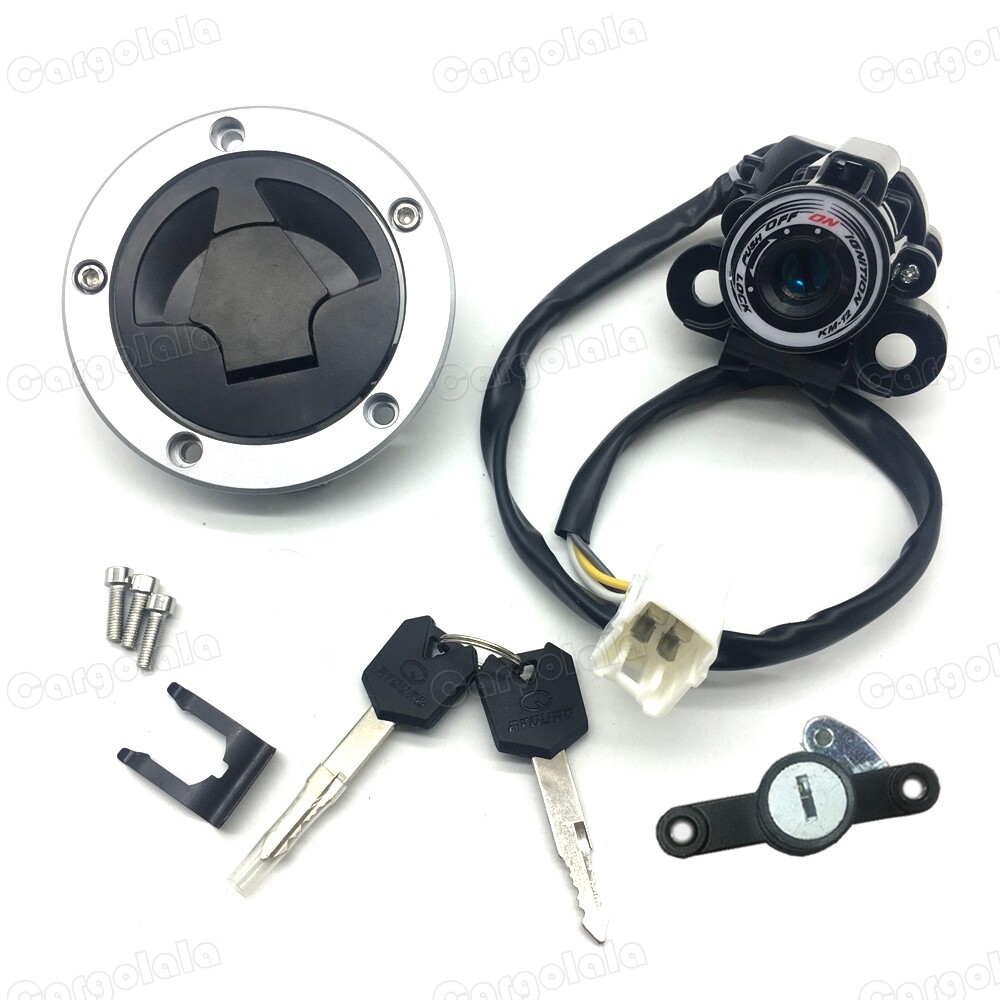 Ignition Switch Fuel Gas Cap Lock Set Fit For Kawasaki Ninja 650