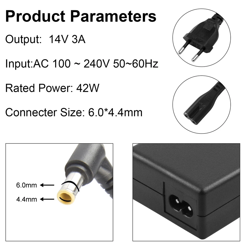 Netzteil für Samsung SyncMaster S22C300H S27B350H S27E390H 15"-24" Monitor TV - Bild 3 von 4