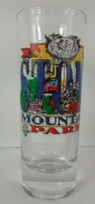 Georgia’s Stone Mountain Park Shot Glass Tall Shooter Souvenir Peach State
