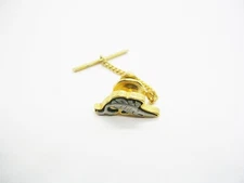 Vintage Sailfish Tie Tack Sport Fisher Tie Pin with Chain Necktie Accessory